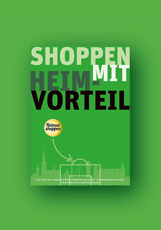 Heimatshoppen – Plakataktion für die Stadt Willich